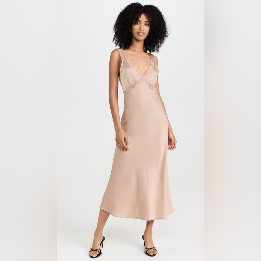 RARE WAYF NWT Slip Dress in Mushroom— Size M